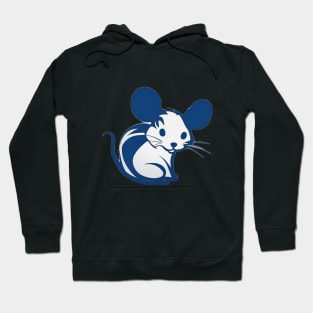 Mouse Blue Shadow Silhouette Anime Style Collection No. 390 Hoodie